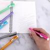 12 Pcs Erasers Pen-Style Set, Durable 6 Retractable Click Eraser Pen Shell + 6 Eraser, Good Cleaning Effect Erasers for Kids Students Artist Painting
