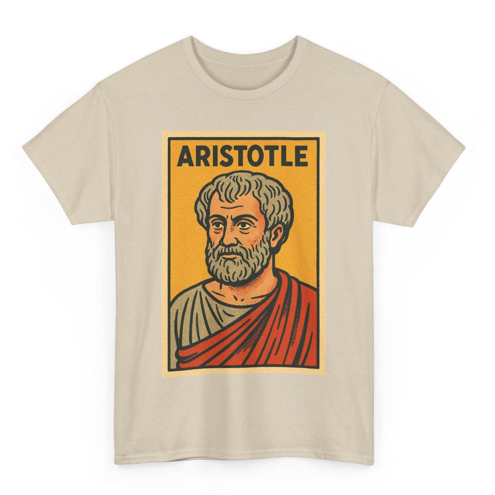 Aristotle T-Shirt: Retro Comic Philosophy Tee, Gift for Thinkers XL