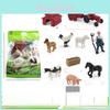 Bauernhof Hühner Schweine Schafe Tiere PVC Modell Set Mit Traktor Dekorative Figuren Für Heimdekoration Und Sammler