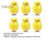 Easter Chick Ornament Yellow Cotton Ball Chicken Fluffy Chick Decoration for Home Office Easter Party Easter Basket Filler