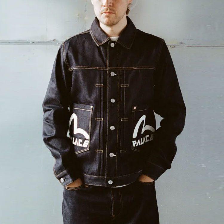 PALACE X Evisu Classic Seagull Denim Jacket P21EVD001
