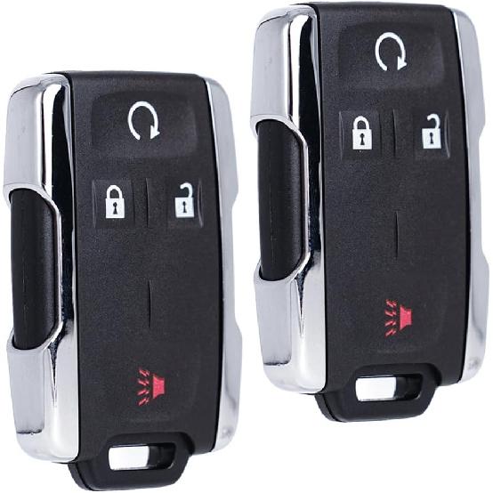 Keyless Entry Remote Start Control Key Fob Replacement Fits For Chevy Silverado GMC Sierra 1500 2500 3500 2014-2016 2017 2018   GMC Canyon Chevrolet