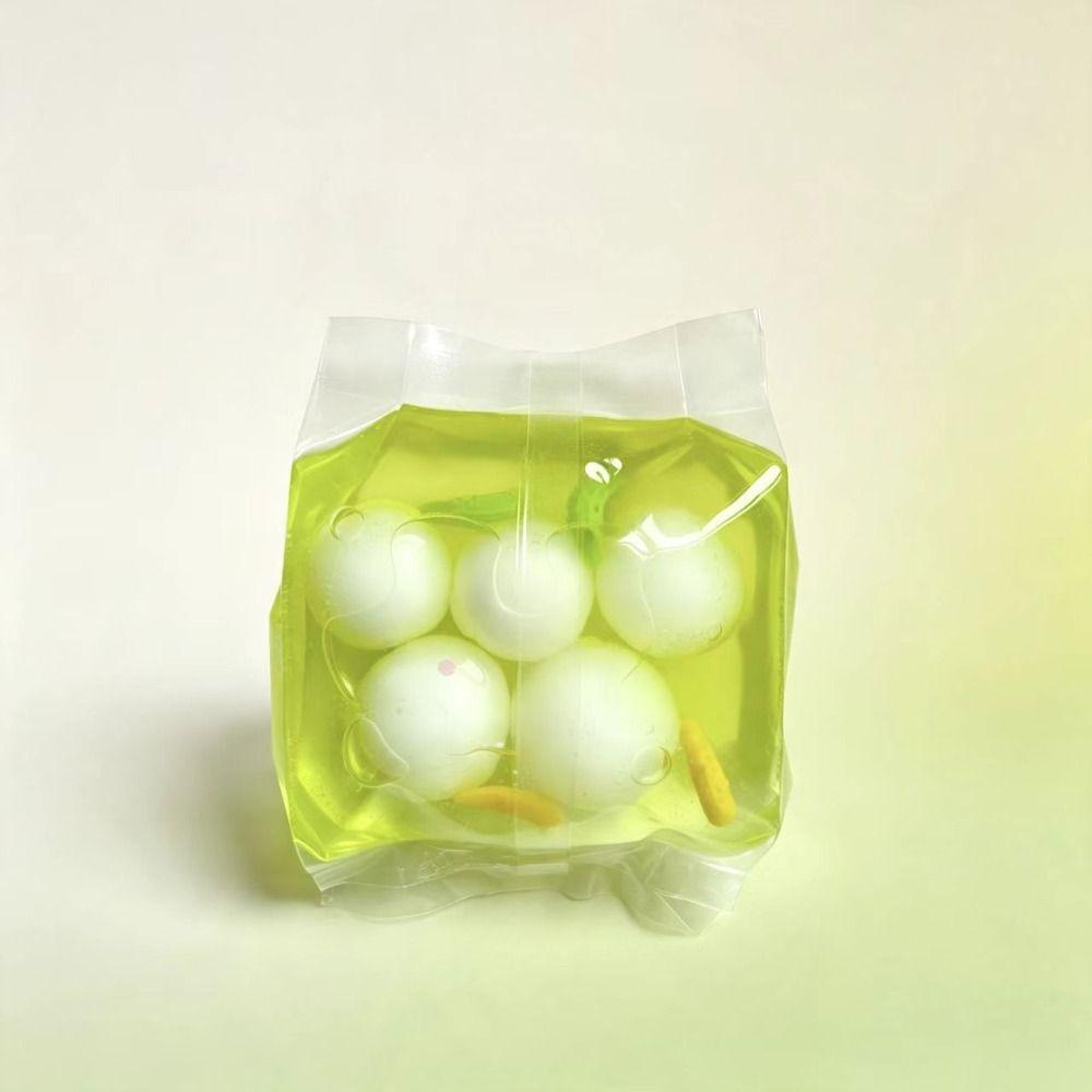Fruit Color Crunchy Squishy Bag Handmade Sensory Dumpling Squishy Crispy Handmade Ball Desk Decor