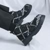 Fashion High top casual men's shoes Trendy  design styles Leisure Outdoor Party Daily Youth Office Plus Size Denim boots 38-45