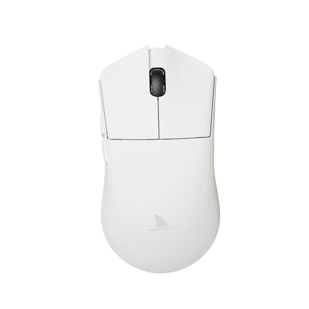 Darmoshark M3 KIRAN 8K Wireless Gaming Mouse, Lightweight 58g, PAW3395, 26000dpi, Bluetooth 2.4Ghz, USB-C (White)