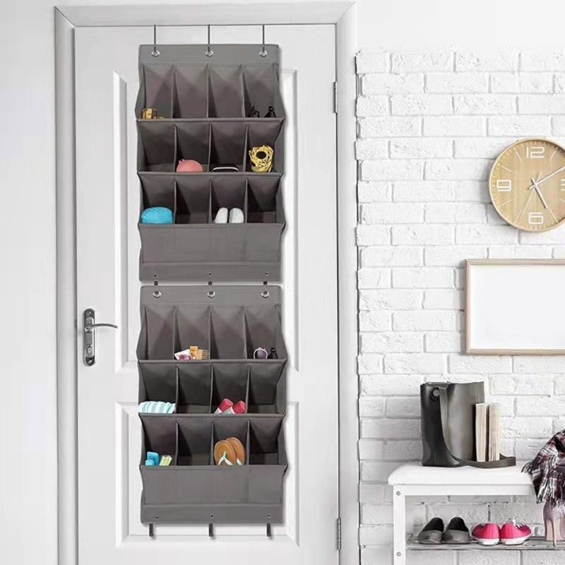 Elegant 15 Pocket Over Door Hanging Storage Bag Multifunctional 15 Pocket Shoe Organizers for Over the Door Use