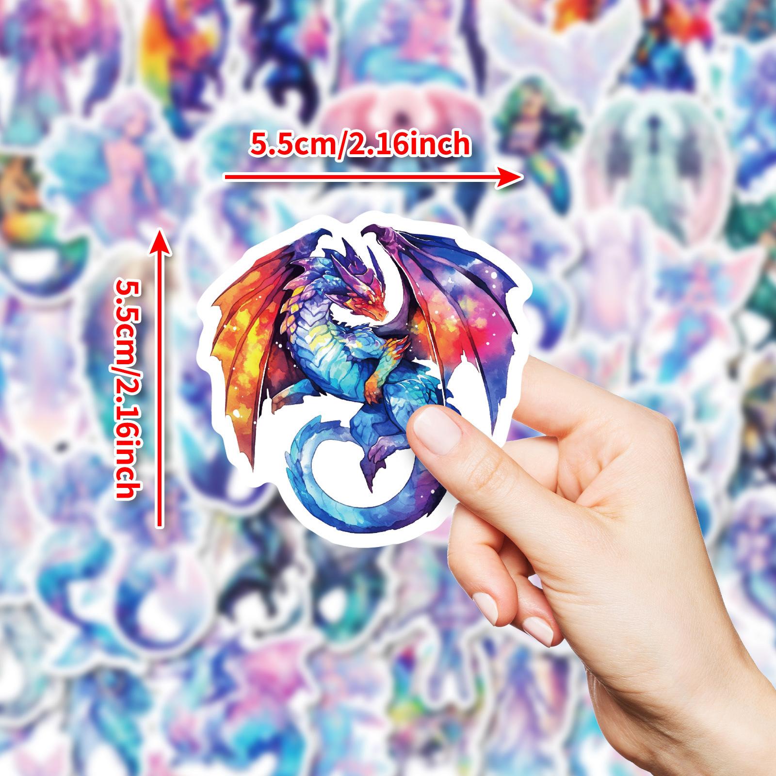 

50 наклеек «Русалка Ангел» голографические граффити мечта наклейки для украшения чашки для воды, багажа, водонепроницаемые креативные наклейки