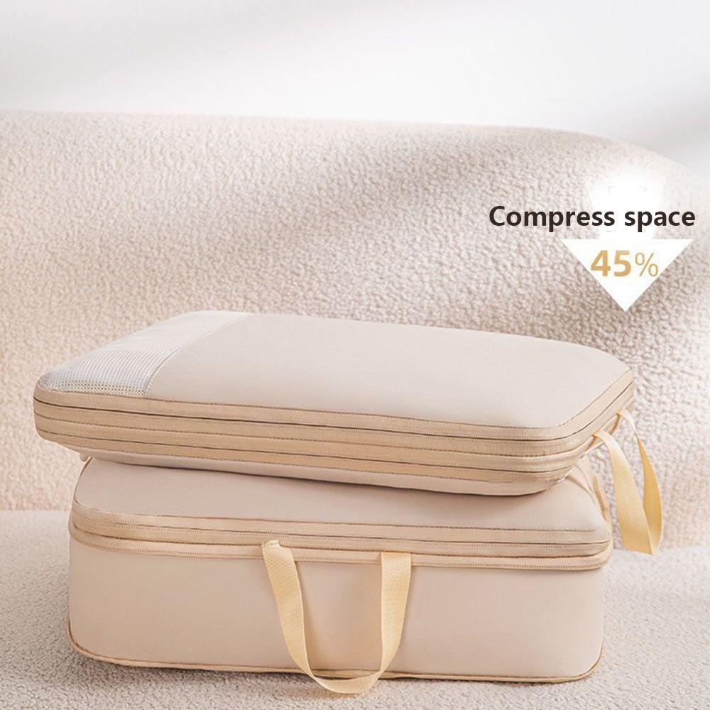 Expandable Packing Cubes Foldable Travel Packing Organizer Compression Storage Bag  Vacation