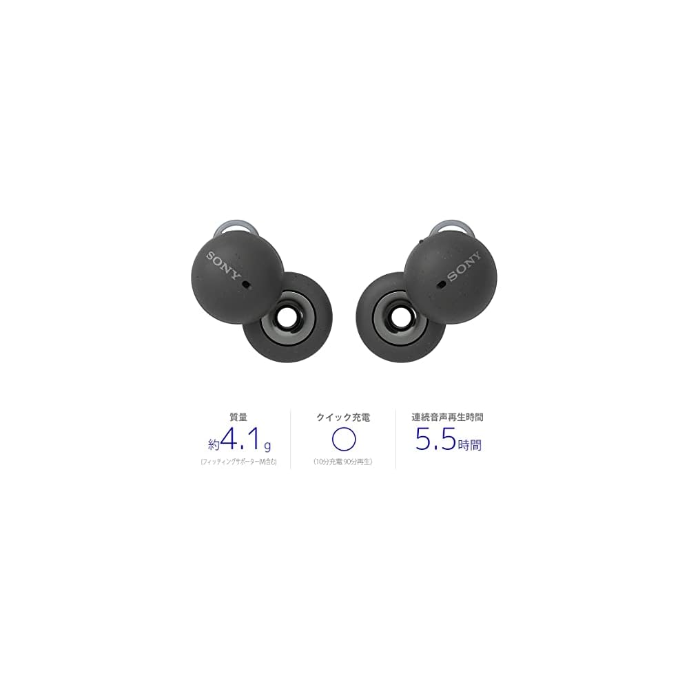 סוני לינקבאדס: אוזניות אלחוטיות אמיתיות / קומפקטיות וקלות משקל (4.1 גרם) / סגנון פתוח לחלוטין לשימוש קבוע / מיקרופון לשיחות / דרייברים בגודל 12 מ"מ / 5.