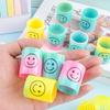 Kids' Colorful Smiling Rainbow Coil Toy - Elastic Spiral with Seven Colors for Street Stall Prizes