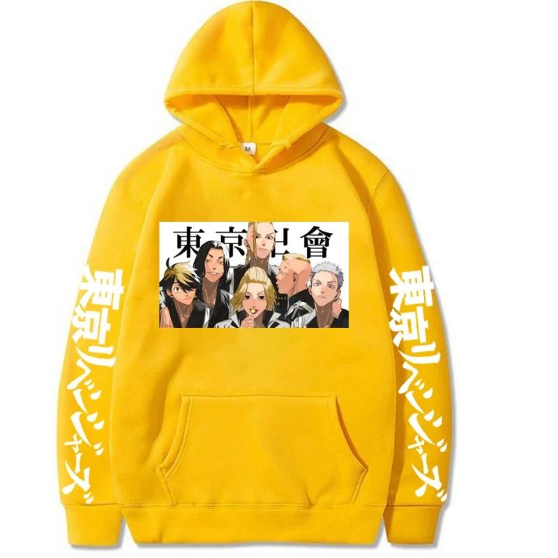 Anime Tokyo Revengers Mikey Printed Hooded Autumn Fleece Comfortable Hoodies Plus Size Sweatshirt Harajuku Streetwear