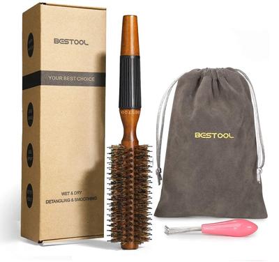 BESTOOL Rouleau Cheveux Rouleau Bois Cheveux Luxe Bouclés Chaleur Brillant Beau Soin Cheveux Brosse, Brosse, Peigne, Peigne, Soin, Peigne, Femmes, Hommes, Soufflage, Boucler, Cheveux,