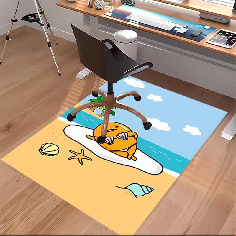 1pc Sanrio4 Print Area Rug - Soft, Washable Non-Slip Indoor Mat for Office Chairs, Living Room, Home Office Decorative Rug