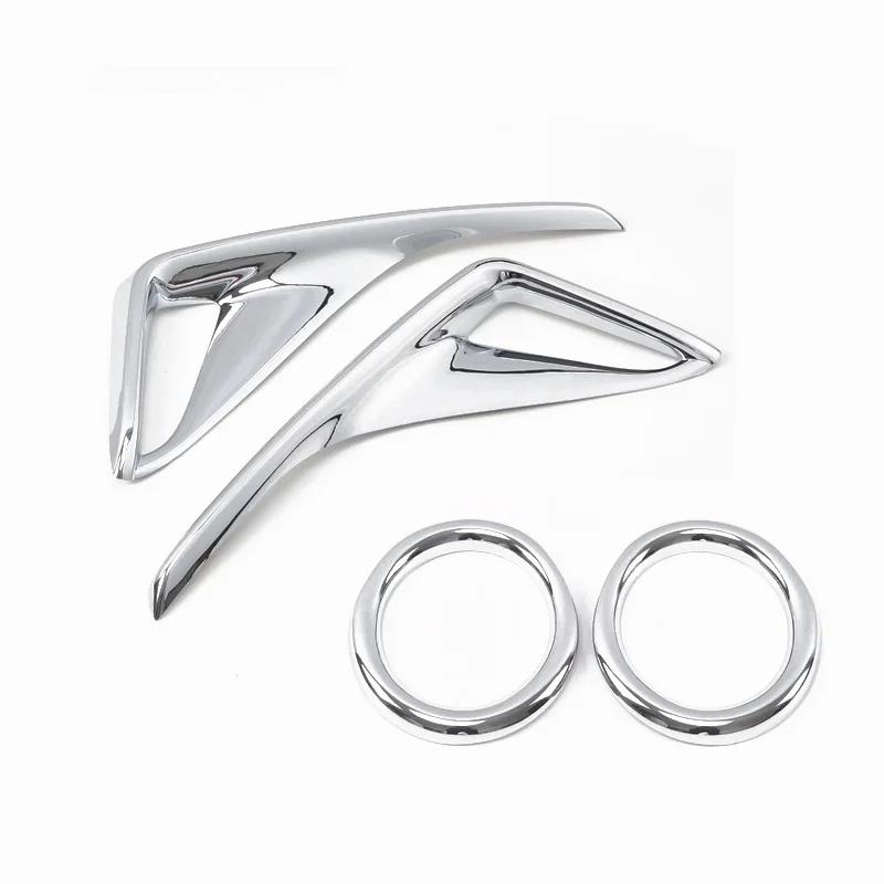 For Toyota CHR C-HR 2016 2017 2018 19 20   ABS red  front Rear Fog Light Foglight Lamp Cover Trim Foglamp Reflector sticker