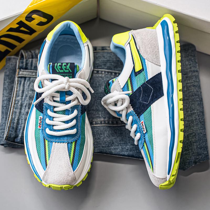 

Mesh Shoes Men s Sneakers Sports and Leisure Outdoor Shoes for Men Fashion Apring and Autumn Soft and Comfortable Wear-resistant 42 синій