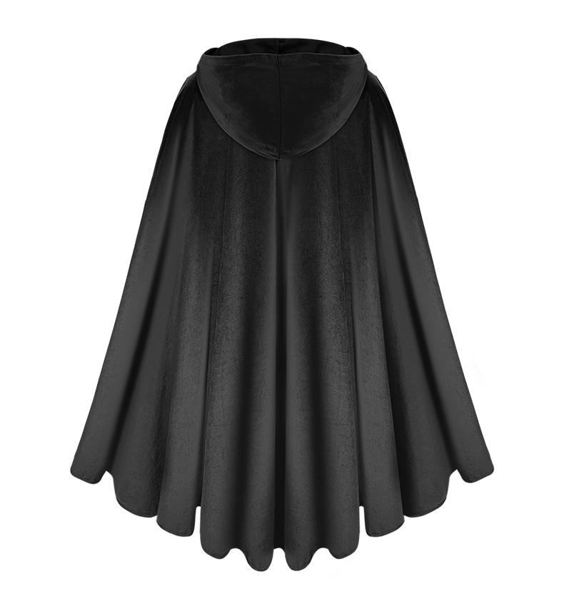 Medieval Suede Velvet Warrior Cloak Costume