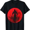 Ninja Figher Red Moon Japan Sword Samurai Warrior T-Shirt