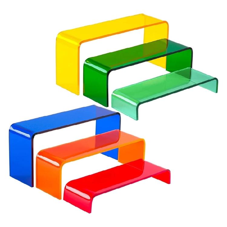 6 Stück Treppen-Displayständer Acryl Multifunktion Schule Büro Wohnheim