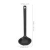 2 Pcs Long Handle Turtle Shell Soup Spoon Large Ladle Noodle Deep Hot Pot Black Plastic Asian Korean Ramen Japanese4