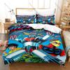 Cool Classic Robot Grendizer Bedding Set 3 Piece Duvet Cover Set Vintage Kpop Bed Linen for Bedroom Decor for Boys Bedroom Decor