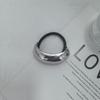 Stylish U-Shaped Alloy Hair Tie: High-End European & American Ponytail Holder with Cool Round Head Design.