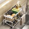 New Stainless Steel Kitchen Sink Storage Rack Faucet Storage Rack Sponge Rack Self-draining Storage Rack