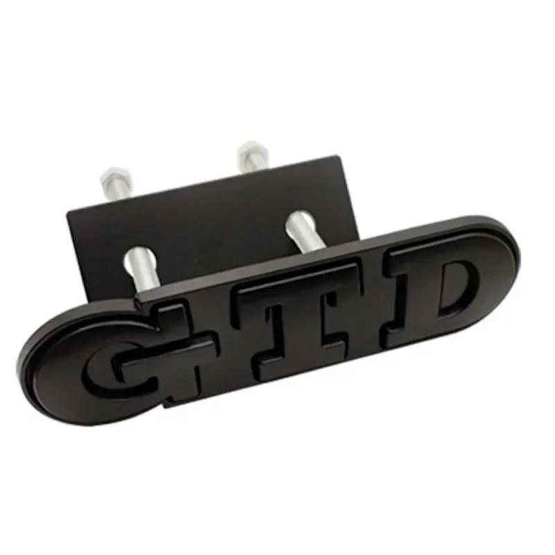 2026 Hot For VW VOLKSWAGEN 3D Metal GTD Logo Car Rear Trunk Badge Sticker Front Grill Emblem For VW Polo Golf 4 5 6 7 GTD MK4 MK