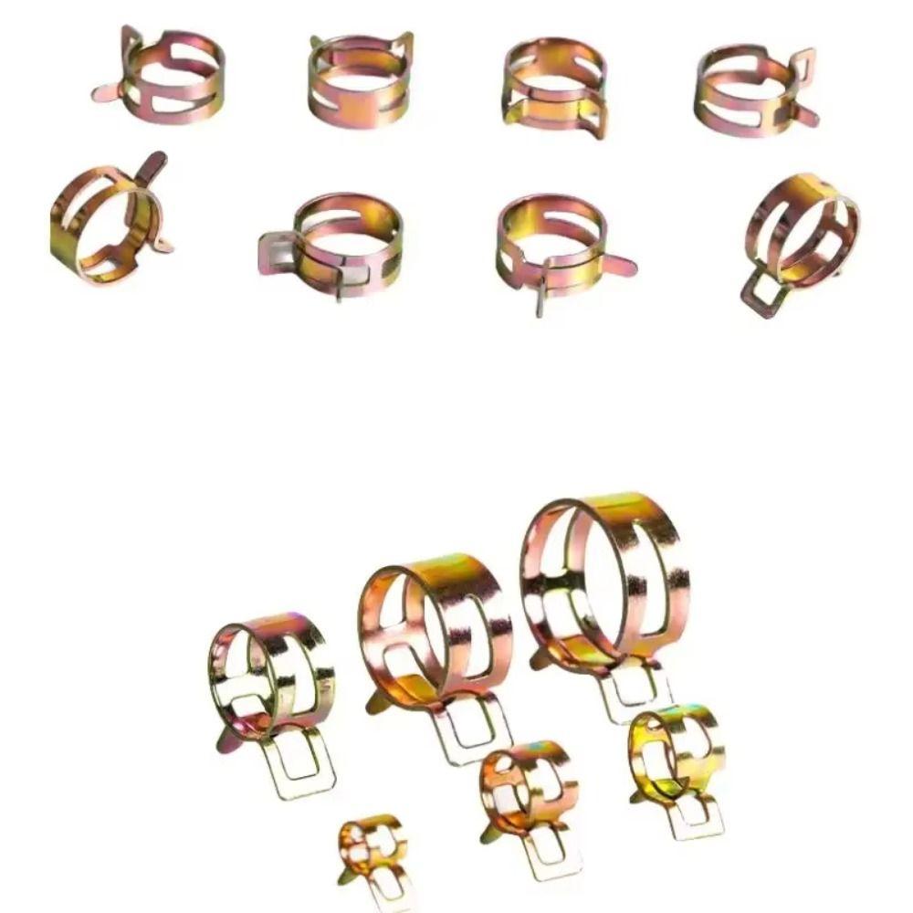 100Pcs Low Pressure Fuel Line Hose Clip Spring Driven Air Tube Clamp  for Automobiles