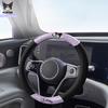 Kuromi Universal Car Steering Wheel Cover 2025 Cute My Melody Cartoon Round D-Type Anti-Slip Protection Car Steering Covers