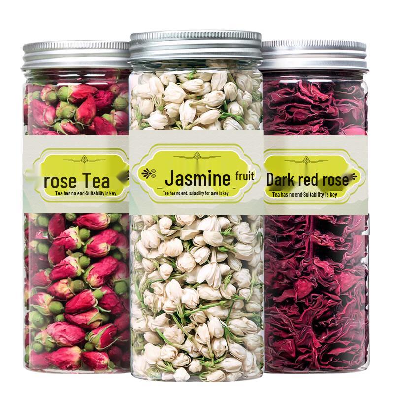 Rain Keeps Falling Jasmine & Rose Flower Tea - 3-Can Set