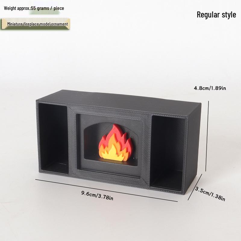 Миниатюрное светящееся украшение-камин для кукольного домика, для зимних и рождественских сцен