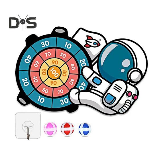 Animal Dart Board for Kids Safe Sticky Ball Indoor Outdoor Fun Coordination Concentration Game Family Party Toy Gift