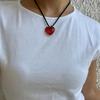 Pendant Choker Beads Necklace Heart Pendant Choker Suitable for Fashionable Look