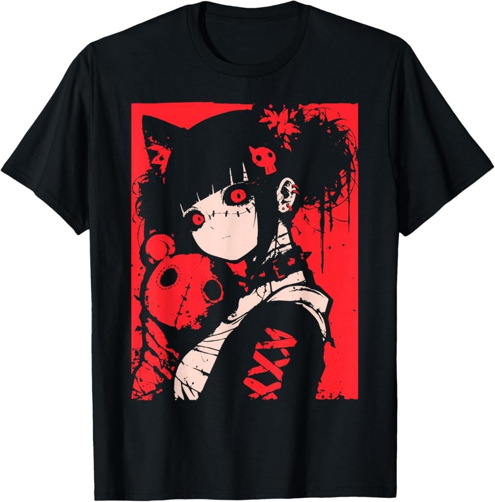 Horror Anime Manga Japan Japanese Creepy Kawaii Goth T-Shirt