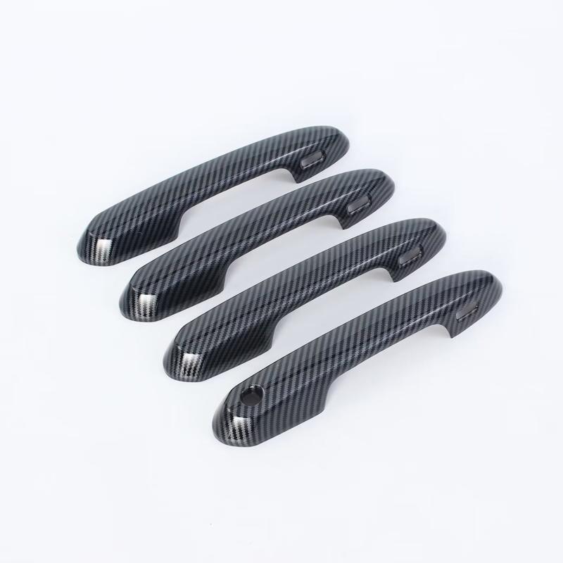 Car Styling Accessories For Toyota Land Cruiser 300 LC300 ABS Carbon Black Car Door Handle Bowl Cover Trim Protectors