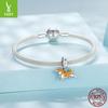 S925 Sterling Silver Cute Pet Puppy Corgi Pendant Diy Necklace Bracelet Beaded Fashion Loose Bead Accessories