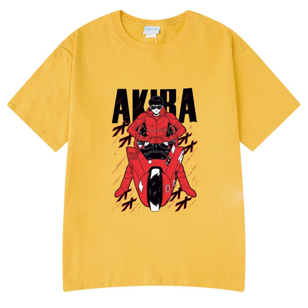 Anime Akira Vintage Washed T Shirts 90S Unisexga Shotaro Kaneda Graphic T-shirt Unisex Women Cotton Tee Tops Summer Oversized T-shirts