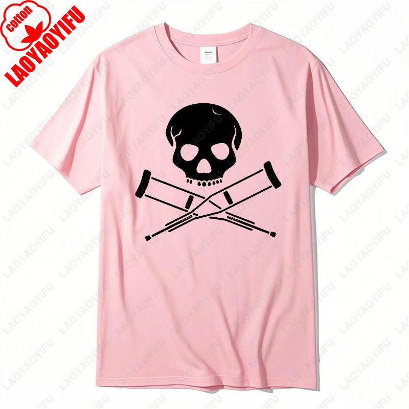 Jackass Pirat Rolig Jul Julklapp Födelsedags T-shirt Retro Bomulls T-shirts Punk Dödskalle Grafisk T-shirt Kvinnor Män Casual Camisetas