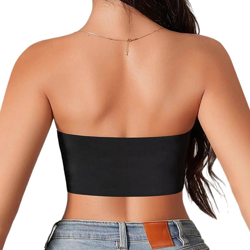 Women's Strapless Bra Seamless Front Button Bra Sexy Comfortable Anti Slip Vest Top Ladies Smooth Breathable Underwear