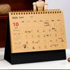 2026 Retro kreativní kalendář z kraftového papíru