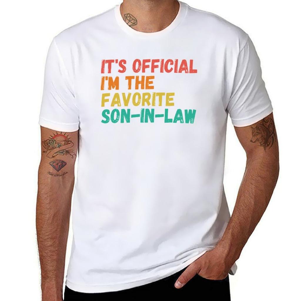 It's Official I'm Favorite Son In Law, Cool Son-in-law, Favorite Son-in-law T-Shirt T Shirts Designer T-Shirt