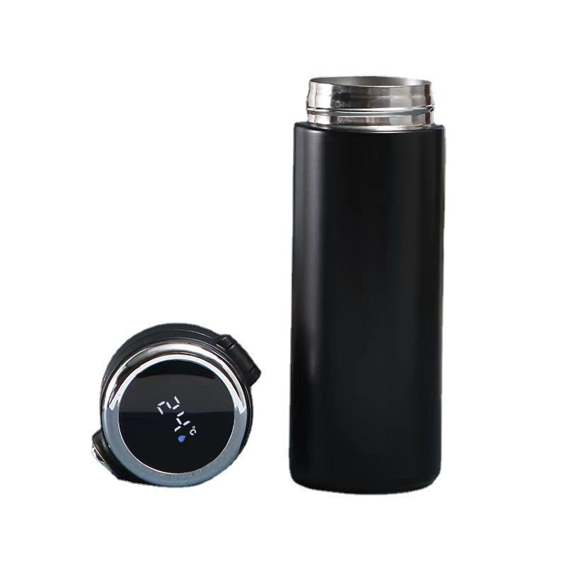 Stainless Steel Smart Mug with LED Touch Display Bounce Design Small Fresh Travel Mug