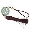 Round Keychain Porcelain Beads DIY Attractive Decorative Practical Cute Style Hanging Tassel