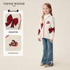 Teenie Weenie Kids Girl's Bow Jacquard Cardigan Sweater