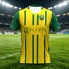 2026 Nova Camisa de Futebol para Fãs do ADO Den Haag Masculina Feminina Verão Esportiva Camiseta Oversize Respirável Secagem Rápida Streetwear Roupas