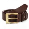 Men's Genuine Leather Pin Buckle Casual Middle-aged Trouser Belt Men's Trendy Alloy Buckle Retro Two-layer Cowhide Belt
