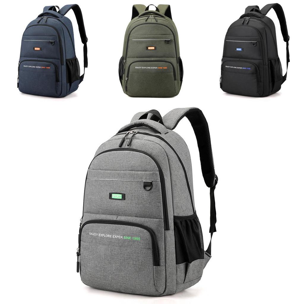 Oxford Fabric Unisex Casual Backpack With Breathable Design For Travel And School Use