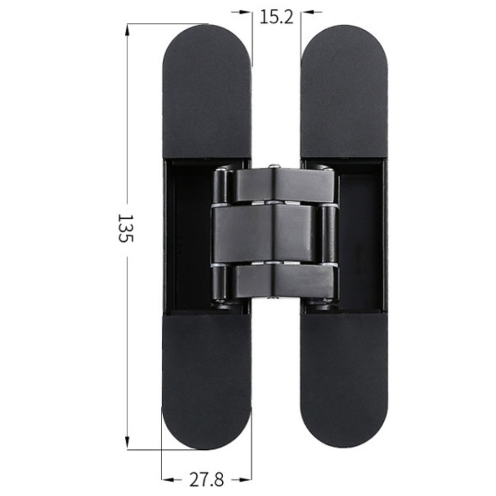 Închidere silențioasă ascunsă Balamale uși ascunse Montare invizibilă Balamă pliabilă în cruce invizibilă Deschidere exterioară reglabilă 3D
