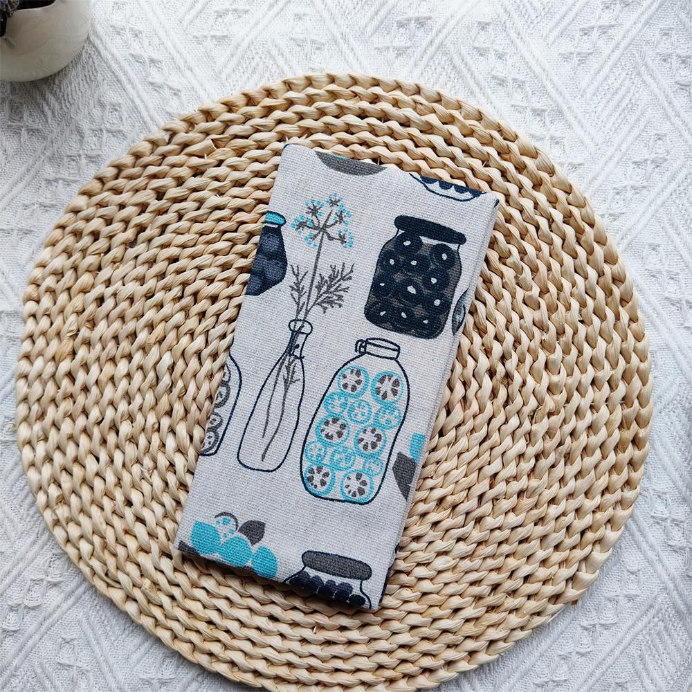 Fromthenon Cute Animal Flower Series Cloth Material Weeks Cover Weekly Diary Planner Notebooks Sleeve Office Stationery Supplies