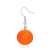 1 Pair for Creative Statement Dangle Fruit Earrings Fashion Cute Orange Fruit Earrings Jewelry Gifts for Women Girls